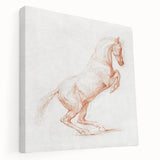 Romanticism Art: "Prancing Horse Sketch" by George Stubbs