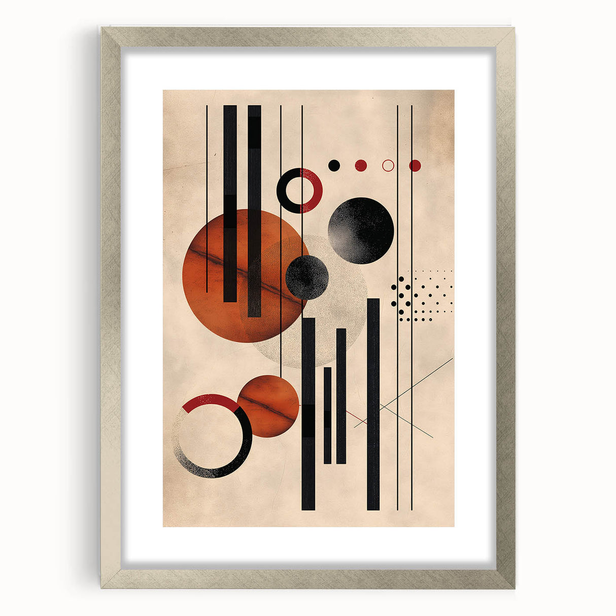 Contemporary Dining Art Pieces – Abstract Geometric Print