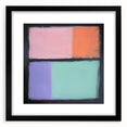 Abstract geometric frame with a matte black finish, showcasing a modern design suitable for contemporary decor. Ideal for display in living rooms or offices, enhancing aesthetic appeal.