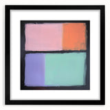 Abstract geometric frame with a matte black finish, showcasing a modern design suitable for contemporary decor. Ideal for display in living rooms or offices, enhancing aesthetic appeal.