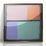 Framed abstract geometric art piece in gold tones, showcasing intricate patterns and textures, ideal for modern home decor, displayed against a neutral background.