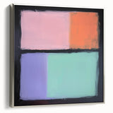Abstract geometric framed canvas artwork with silver accents, showcasing a modern design element that enhances contemporary home decor. Ideal for stylish interiors.