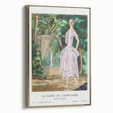 Graceful Art Deco Wall Art – 1920s Garden Fashion Illustration Print