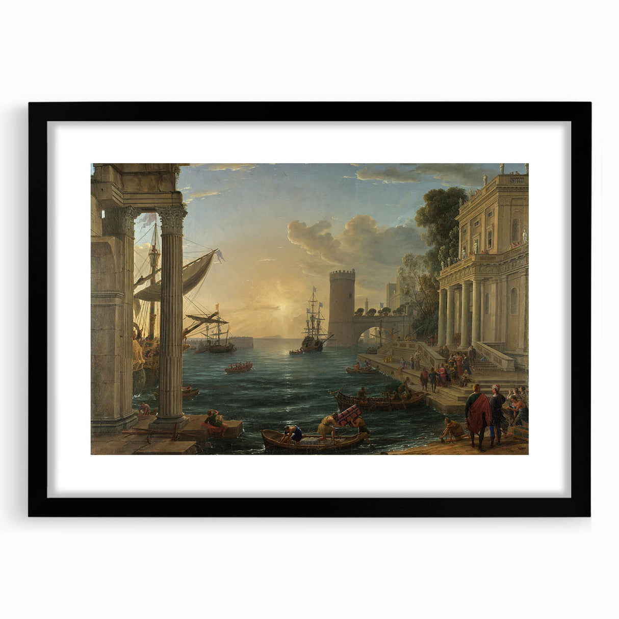 Baroque Harbor Scene - Baroque and Rococo Wall Art for Classic Interiors