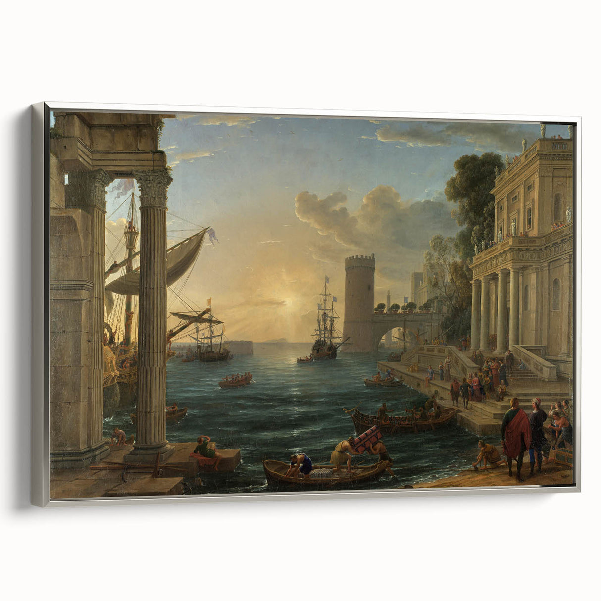 Baroque Harbor Scene - Baroque and Rococo Wall Art for Classic Interiors