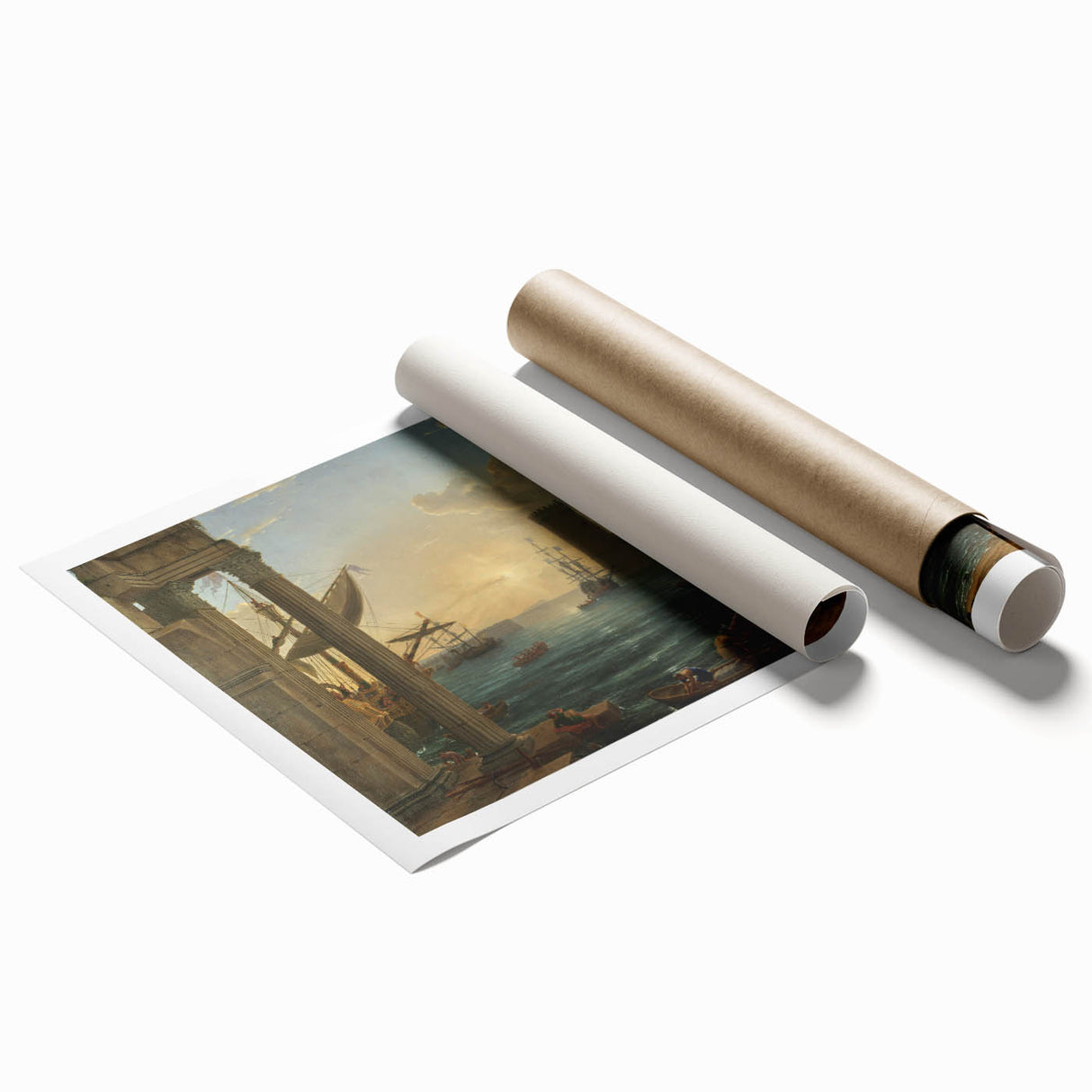 Baroque Harbor Scene - Baroque and Rococo Wall Art for Classic Interiors