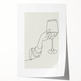 Extra large rolled print featuring a floral motif in soft pastel colors, ideal for dining room or bathroom decor.