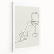 Large stretched canvas featuring a vibrant depiction of various fruits and vegetables, ideal for kitchen wall art.