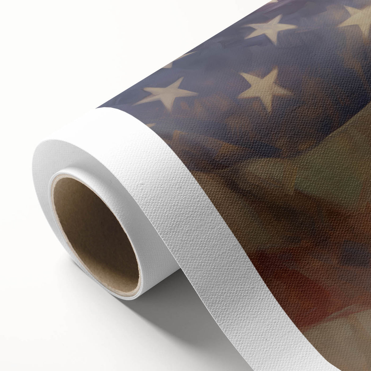 George Washington & USA Flag - Independence Day Wall Art Print