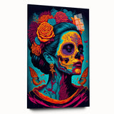 Vivid Catrina Elegance – Día de los Muertos Canvas Art