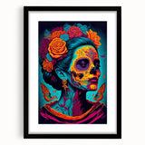 Vivid Catrina Elegance – Día de los Muertos Canvas Art