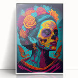 Vivid Catrina Elegance – Día de los Muertos Canvas Art
