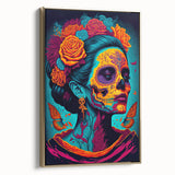 Vivid Catrina Elegance – Día de los Muertos Canvas Art