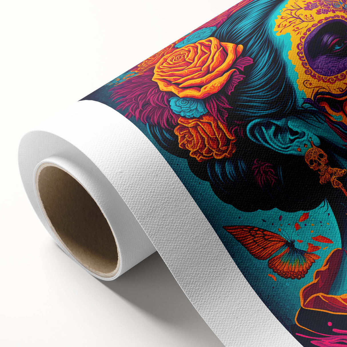 Vivid Catrina Elegance – Día de los Muertos Canvas Art