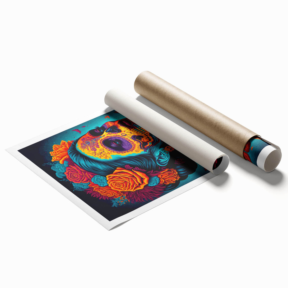 Vivid Catrina Elegance – Día de los Muertos Canvas Art