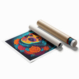 Vivid Catrina Elegance – Día de los Muertos Canvas Art