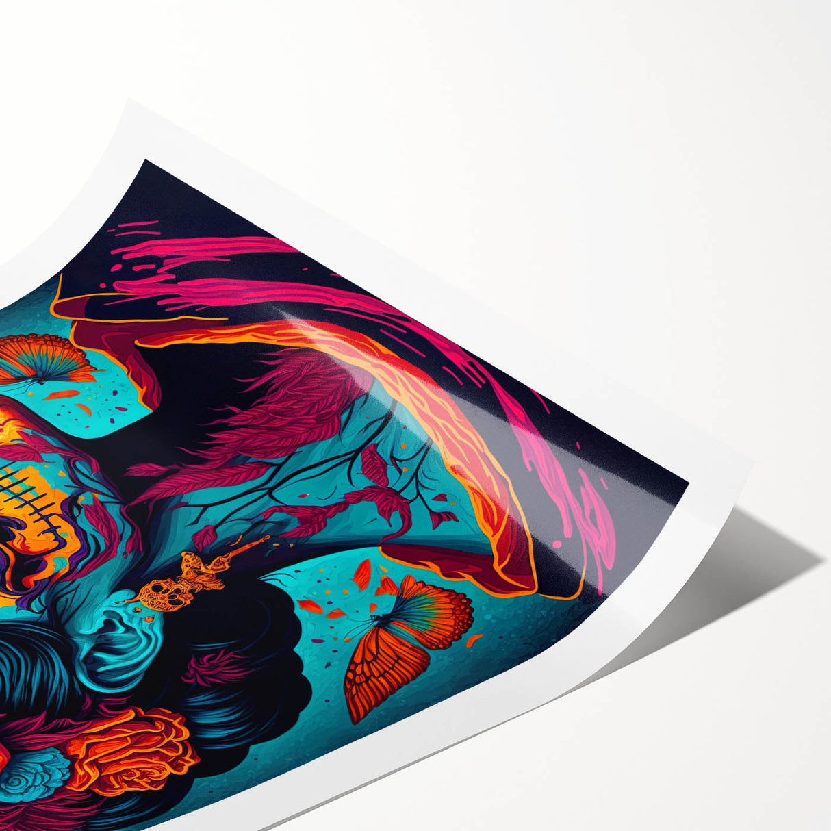 Vivid Catrina Elegance – Día de los Muertos Canvas Art