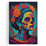 Vivid Catrina Elegance – Día de los Muertos Canvas Art