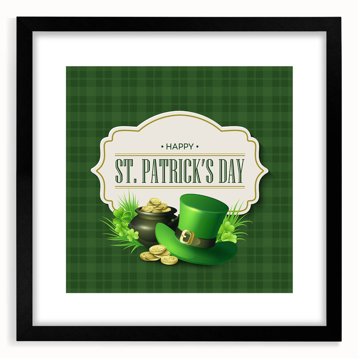 Lucky St. Patrick’s Day Wall Art - Leprechaun Gold Print