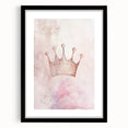 Princess Crown Girls Room Wall Art – Royal Nursery Print