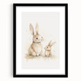 Mother & Baby Bunny Nursery Wall Art – Baby Room Decor Prints