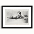 Expressive Sketch of Pool Player - Modern Art Print by George Bellows