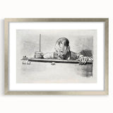 Expressive Sketch of Pool Player - Modern Art Print by George Bellows