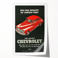 Vintage Chevrolet Car Ad Poster | Retro 1940s Auto Art