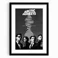 Arctic Monkeys Retro Poster – Vintage Black & White Wall Art