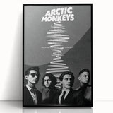 Arctic Monkeys Retro Poster – Vintage Black & White Wall Art
