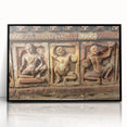 Large abstract wall art featuring a vibrant depiction of the Bangladesh landscape on a black-framed acrylic print.