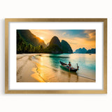Extra large wall art depicting an abstract scenery in the Philippines, with textured brush strokes in earthy tones.
