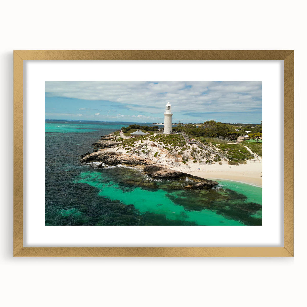 Textured abstract art print of Perth scenery in muted earth tones on a framed canvas, suitable for bedroom decor.