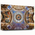 Acrylic print of Rome scenery with muted earth tones, ideal for dining room decor.