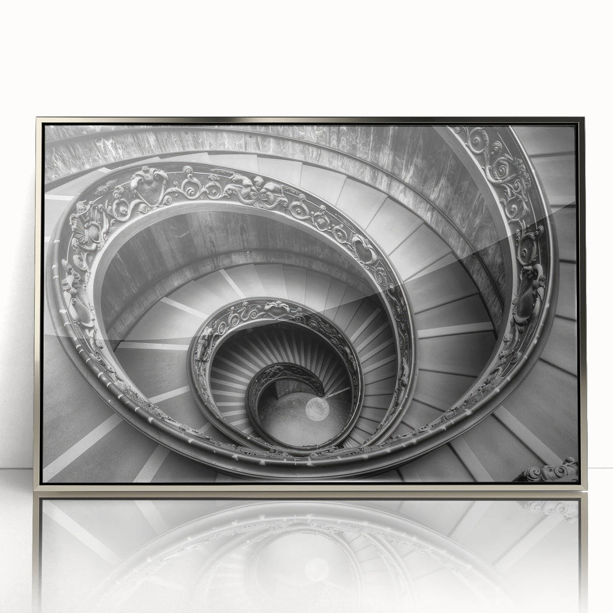 Mid-century modernist art depicting the Vatican in muted earth tones on a framed acrylic, suitable for modern art wall decor.