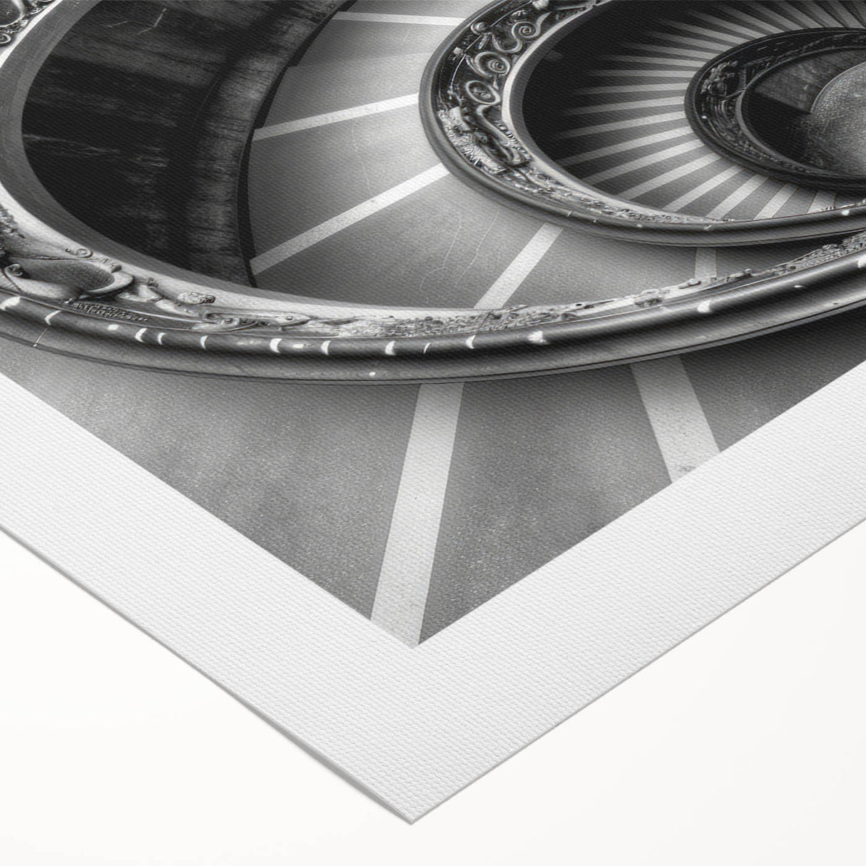 Art deco poster of the Vatican scenery in muted earth tones on rolled canvas, ideal for dining room wall art.