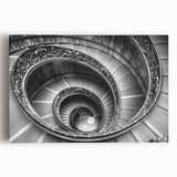 Large black and white stretched canvas of the Vatican scenery, ideal for kitchen wall art.