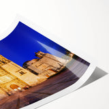 Extra large wall art featuring line art flowers in muted earth tones, printed on rolled canvas.