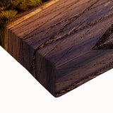 Black and white landscape art painting of Oaxaca's scenery on a large stretched canvas, suitable for bedroom wall decor.