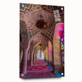 Acrylic glass print of a Middle Eastern scenery in Iran, showcasing earthy tones, ideal for bedroom or dining room decor.