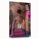 Acrylic glass print of a Middle Eastern scenery in Iran, showcasing earthy tones, ideal for bedroom or dining room decor.