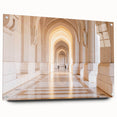 Large abstract wall art of a Middle Eastern scenery in Oman on acrylic glass, ideal for bedroom or dining room decor.