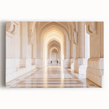 Black and white photograph of Oman scenery on large stretched canvas, ideal for kitchen wall art.