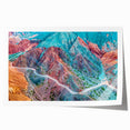 Rolled print of a serene Argentine landscape in muted earth tones, ideal for art wall dining room.