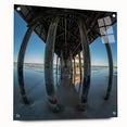 Acrylic print of Daytona scenery with vibrant blues and greens, suitable for bedroom or dining room decor.
