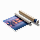 Extra large rolled print featuring muted floral art, ideal for classy bathroom or large living room decor.
