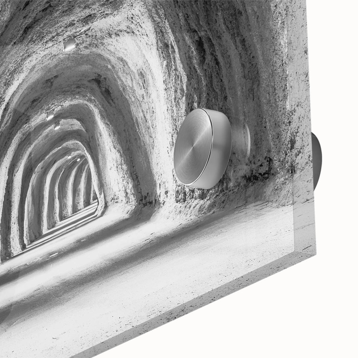 Large abstract wall art depicting Idaho scenery in muted earth tones on acrylic glass, ideal for dining room art.