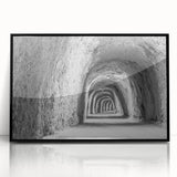 Large abstract wall art depicting a scenic Idaho landscape in muted earth tones on a framed acrylic print.