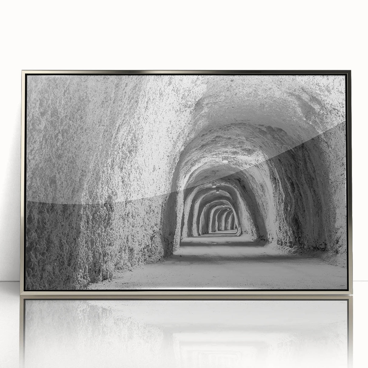 Mid-century modernist art depicting Idaho scenery in muted earth tones on a framed acrylic, ideal for nursery wall decor.