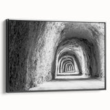 Black and white landscape art of Idaho scenery on framed canvas, ideal for bedroom wall decor.